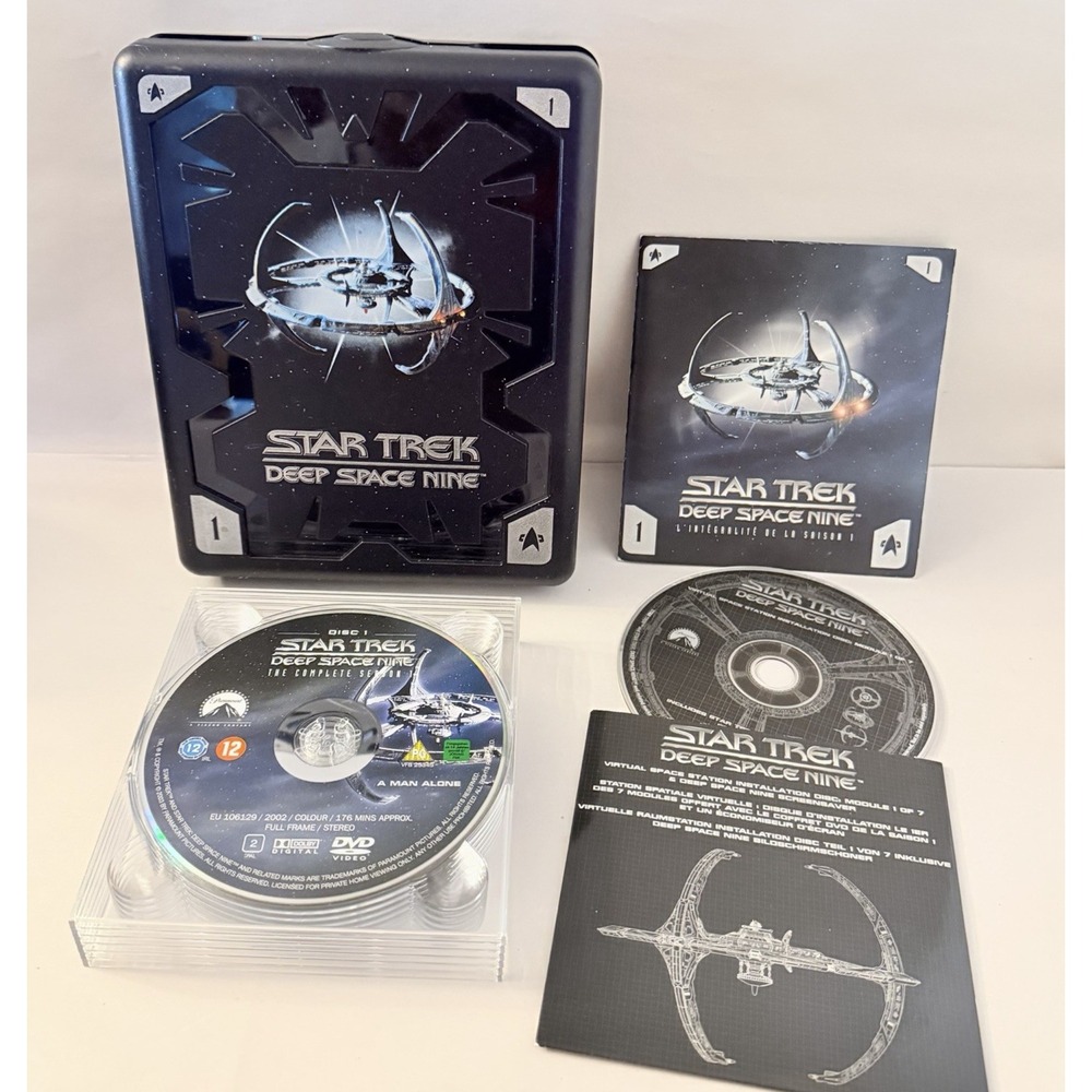 Star Trek Deep Space Nine DVD Complete Season 1 Collectors Premium Box 2002 VTG